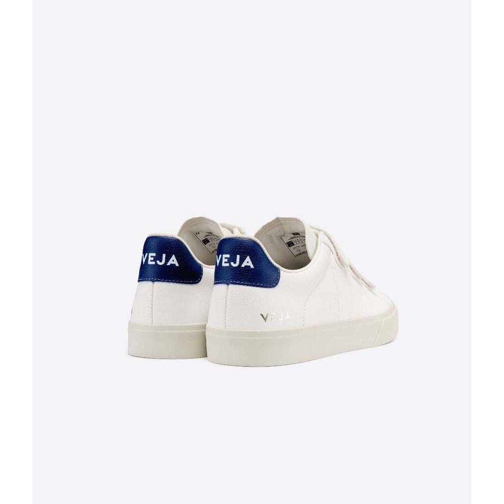 Veja RECIFE CHROMEFREE Men's Shoes White/Blue | NZ 200XYU